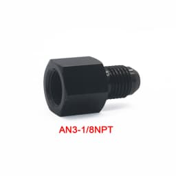 Jiax Black Aluminum AN4 AN8 AN6 1/8NPT Female to AN 3 AN6 AN8 AN10 Male Flare Adapter Fitting Reducer