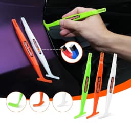 Car Wrap Stick Magnet Micro Squeegee with Wrap Slip Cut Clipper Design Decal Film Edge Corner Scraper Window Tinting Tool