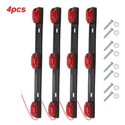 12V Car Taillights DRL LED Bar Red Brake Turn Signal Lights Roof Ceiling Side Marker Lamps Truck Trailer Accessories Universal