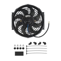 Universal 7/9/10/12/14/16 Inch 12V 80W 2100RPM Car Air Conditioning Cooling Fan Blade Cool Mounting Kit CF-1001