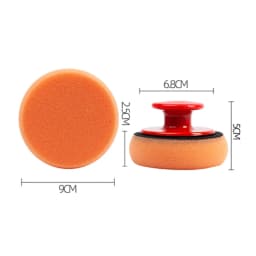 8PCs Car Waxing Sponge Polish Pads Handle High Density Buffing Wipe Polisher Kit Polishing Cleaning Sponge Car Cleaning Tools