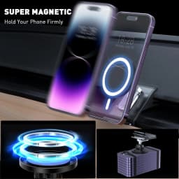 TEEQ Car Phone Holder for Tesla Model3 Y Center Console Air Outlet Adjustable Magnetic Car Phone Support Frame Accessories