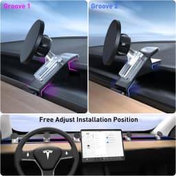 TEEQ Car Phone Holder for Tesla Model3 Y Center Console Air Outlet Adjustable Magnetic Car Phone Support Frame Accessories