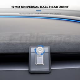 Futhope 17mm Bracket Base for Tesla Model 3 Highland Model Y Juniper Launch Soft Adhesive Flexible Movable 360 Degree Rotation