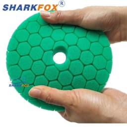 Sharkfox 5/6inch Car Polishing Disc Buffing Polishing Pads Self-Adhesive Buffing Waxing Germany Foam Polishing Pad For DA/RO