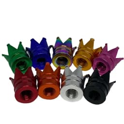 1/4PCS Creative Crown Aluminum Car Wheel Tyre Tire Air Valve Stem Cap Dust Cover Car Styling Decorative Auto Exterior Decoration