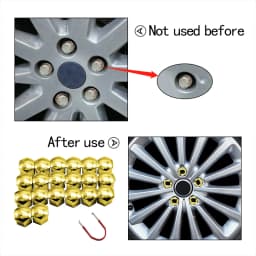 20Pcs/Set 17 19 21mm Car Wheel Nut Covers Auto Hub Screw Protection Cap Bolt Rims Auto Exterior Accessories Anti-Rust Dust Cover