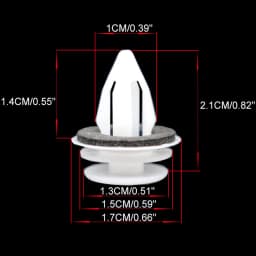 10Pcs For BMW 5 Series E60 E61 F07 F10 F11 2003 - 2016 Door Card Panel Fascia Lining Interior Trim Clips Rivets 525 530 540 i/d