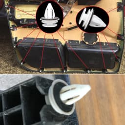 10Pcs For BMW 5 Series E60 E61 F07 F10 F11 2003 - 2016 Door Card Panel Fascia Lining Interior Trim Clips Rivets 525 530 540 i/d