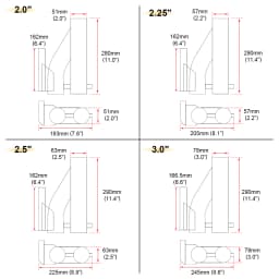 Universal Stainless Steel 304 2.0" 2.25" 2.5" 3" Dual-Valve Electric Exhaust Downpipe Cutout With Remote Wireless Accessories