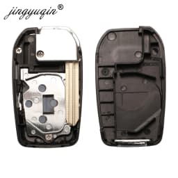 Jingyuqin Upgrade 2/3/4 Button Flip Key Case For Toyota Reiz Camry Rav4 Yaris Corolla 4Runner Avlon Folding Car Remote Key Shell