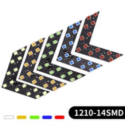2Pcs14 SMD LED Car Rear View Mirror Arrow Panel Light Car Rear View Mirror Indicator Turn Signal Lamp Car Accessories 12V