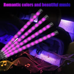 Universal Car RGB Ambient Lights LED Strips Interior Lamps 8 Colors Decorative Off Road 4x4 SUV Automobile Accessories Smart 12V