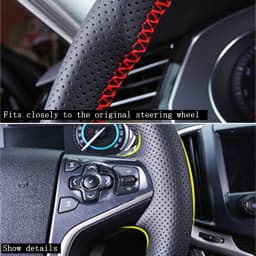 Customize DIY Microfiber Leather Car Steering Wheel Cover For Toyota Prius 30(XW30) 2009-2015 Prius C(US)2012-2017 Car Interior