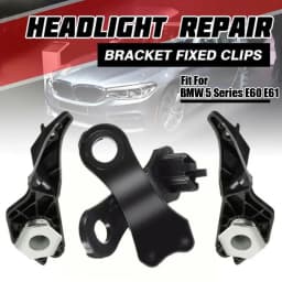Car Front Headlight Headlamp Repair Kit Bracket Clips For BMW 5 Series E60 E61 63126949634 63126949633 63126941478 63126942478