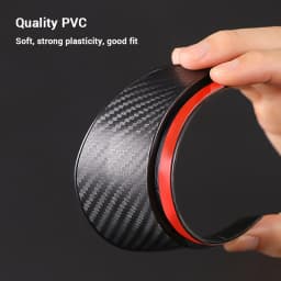 SEAMETAL 2pcs Universal Car Rearview Mirror Rain Eyebrow Carbon Fiber Car Rear View Rainproof Blades Stickers for Car Accessorie
