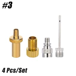 Bicycle Presta Schrader Valve Adaptor, Brass Bike Pump Adapters, Ball Needle, Balloon Inflatable Toys Nozzle Inflator Adapter