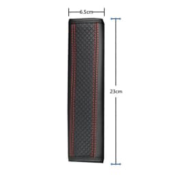 Car Seat Belt Pu Leather Safety Belt Shoulder Cover Breathable Protection Seat Belt Padding Pad Auto Interior Accessories