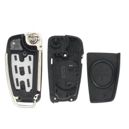 KEYYOU Replacement Flip Remote Car Key Case Shell For Audi A2 A3 A4 A6 A6L A8 Q7 TT