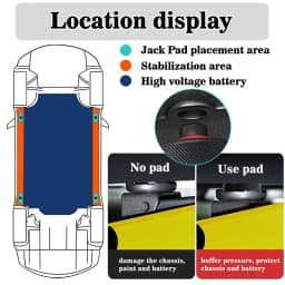 For Tesla Lifting Jack Pad Adapter Tool for Tesla Model 3/Y/S/X 2017-2026 Accessories Model Y Juniper Model 3 Highland Tools