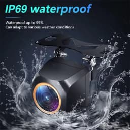Car Rear View Camera 200° AHD 1920x1080P for Fisheye Golden Lens Full HDR Night Vision Vehicle Back Car Reversing Front Camera
