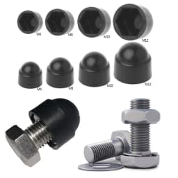 Dome Bolt Nuts for Screw Protection Cap Cover M6 M8 M10 M12 Hexagon Plastic Front Rear Door Decor For Toyota Corolla Rav4 Yaris