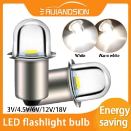 4Pcs E10 Mini LED Bulbs Energy Saving 360° Glow 3V 6V 12V For Christmas Decoration Bulb P13.5S Replace Torch Flashlight Lamps