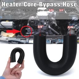 Heater Core Bypass Hose Coolant Crossover For 98-up GM Chevy Pontiac GEN 3 4 5 LSX LS1 LS2 LS3 LS6 LS7 LM7 LT1 LT4 LQ4 LQ9