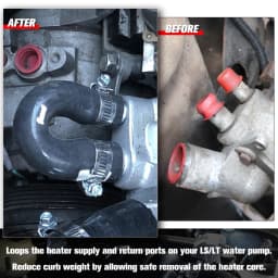 Heater Core Bypass Hose Coolant Crossover For 98-up GM Chevy Pontiac GEN 3 4 5 LSX LS1 LS2 LS3 LS6 LS7 LM7 LT1 LT4 LQ4 LQ9
