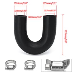 Heater Core Bypass Hose Coolant Crossover For 98-up GM Chevy Pontiac GEN 3 4 5 LSX LS1 LS2 LS3 LS6 LS7 LM7 LT1 LT4 LQ4 LQ9