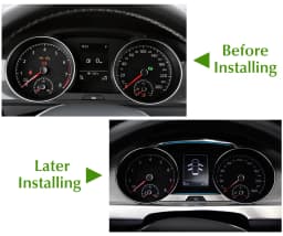 Car styling For VW Volkswagen GOLF 7 MK7 Auto Stainless Steel Panel Trim Decoration 2 PCS/Set