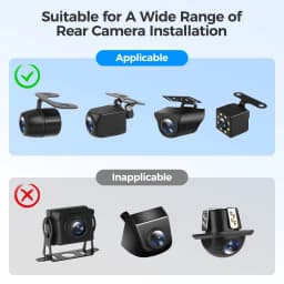 Rear Camera Holder Rear Window Bracket for Most Rear Camera Dash Cam AZDOME M550 Max/M550/M01 Max/PG17 Rear Cam for REDTIGER