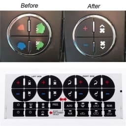 For GMC Buick Traverse Suburban Avalanche Chevy Car Air Condition AC Climate Control Button Repair Stickers Decoration Decals
