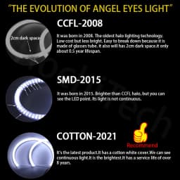 1 Warranty Durable SMD Cotton Light Switchback LED Angel Eye Halo Ring DRL Kit For Volkswagen Golf 4 golf4 MK4 R32 VR6 1998-2004