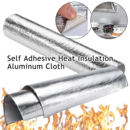 Car Heat Protection Foil Film High Temperature Resistant Fiberglass Aluminum Foil Tape Cloth Self-adhesive Heat Insulation Mat