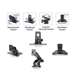 Imagebon Car DVR Holder 3M Sticker Base Suction Cup Mount Long Arm Telescopic Bracket Rotatable Dash Cam Bracket Car Accessories