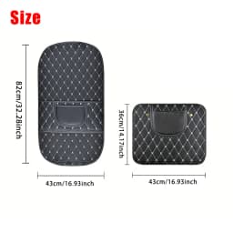 1Pc PU Leather Car Anti-Kick Mats Auto Seat Back Protector Cover For Children Kids Car Back Seat Anti-Dirty Pad Car Accessories