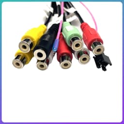 Android Radio Car Accessories RCA Output Wire 20 Pin Aux-in Subwoofer Microphone Fan Adaptor Universal Cable
