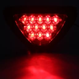 Universal Fog Lamp Triangle Car Brake Light Red Tail Light LED Flash Bulbs Warning Light