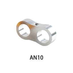 Universal Aluminum AN4 AN6 AN8 AN10 Braided Rubber Hose Line Clamp Splitter Billet Oil Fuel Water Hose Tube Seprator Kit