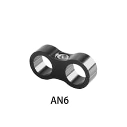 Universal Aluminum AN4 AN6 AN8 AN10 Braided Rubber Hose Line Clamp Splitter Billet Oil Fuel Water Hose Tube Seprator Kit