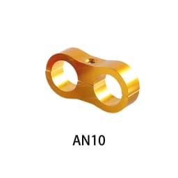Universal Aluminum AN4 AN6 AN8 AN10 Braided Rubber Hose Line Clamp Splitter Billet Oil Fuel Water Hose Tube Seprator Kit