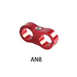 Universal Aluminum AN4 AN6 AN8 AN10 Braided Rubber Hose Line Clamp Splitter Billet Oil Fuel Water Hose Tube Seprator Kit