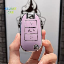 TPU Flip Folding Key Fob Cover Case For Citroen C3 C4 Berlingo 2021 For Peugeot 208 2008 301 308 3008 RCZ 508 408 2008 307