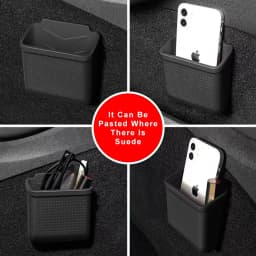 Heenvn Silicone Car Storage Box For Tesla Model 3 Y Model 3 Highland Model Y Juniper 2017-2026 Hidden Cover Tray Phone Organizer