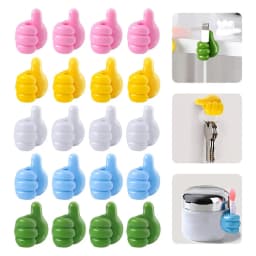 Hand-shaped Rubber Holder Glasses Cable Power Cord Charging Line Self Adhesive Mini Hook Storag Organizer Gadget Car Accessories