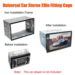 Radio Head Unit Installation Frame Universal For 2Din Car DVD Radio Player Auto Panel Audio Dash Mount Kit Box 2Din Fittings Kit
