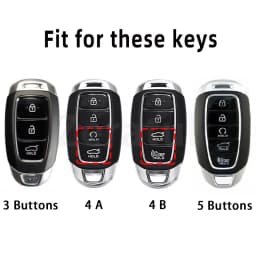 TPU Auto Shell Fob for Hyundai Elantra Grandeur Accent Solaris Sonata Palisade Kona Creta I20 I30 IX35 IX25 Car Key Case Cover