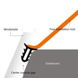 Auto Dashboard Sealing Strip Noise Sound Insulation Rubber Strips Universal for Weatherstrip Auto Accessories Car Stickers Parts