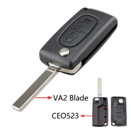 YIQIXIN For Peugeot 107 207 307 308 407 607 807 For Citroen C2 C3 C4 C5 C6 C8 Remote Car Key Shell HU83/VA2 Blade CE0523 CE0536